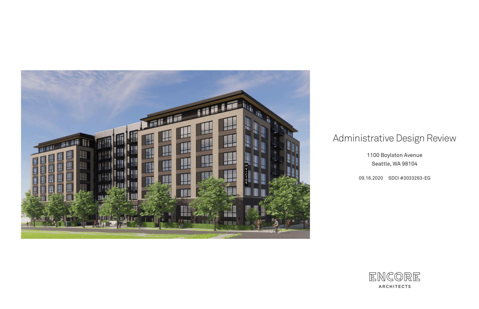 Design drawing cover for Sandpoint Rowhouses