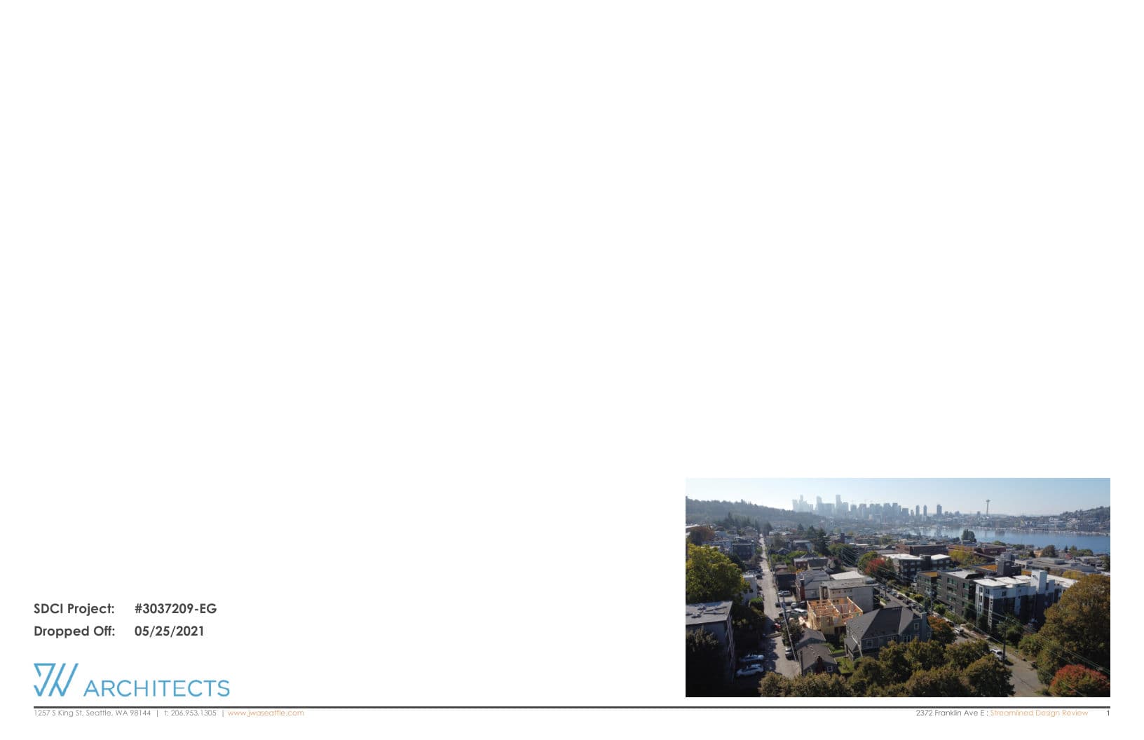 Early design guidance #3037203-EG, sheet 1 of 31