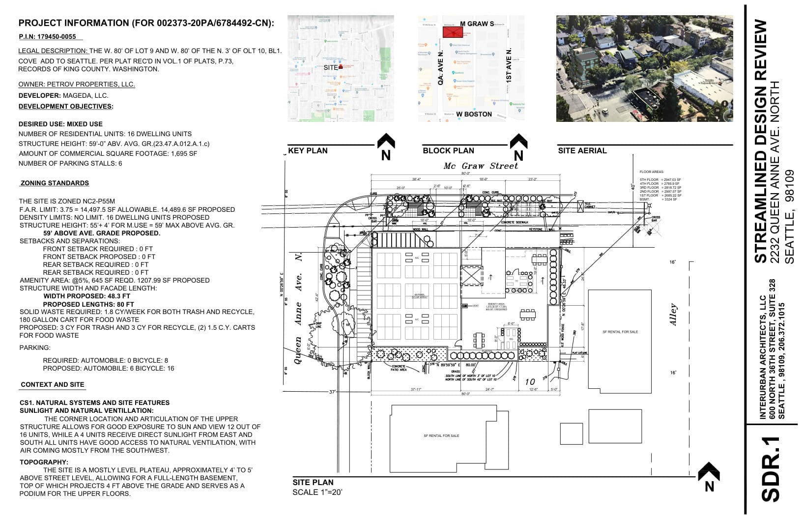 Early design guidance #3036568-EG, sheet 1 of 19