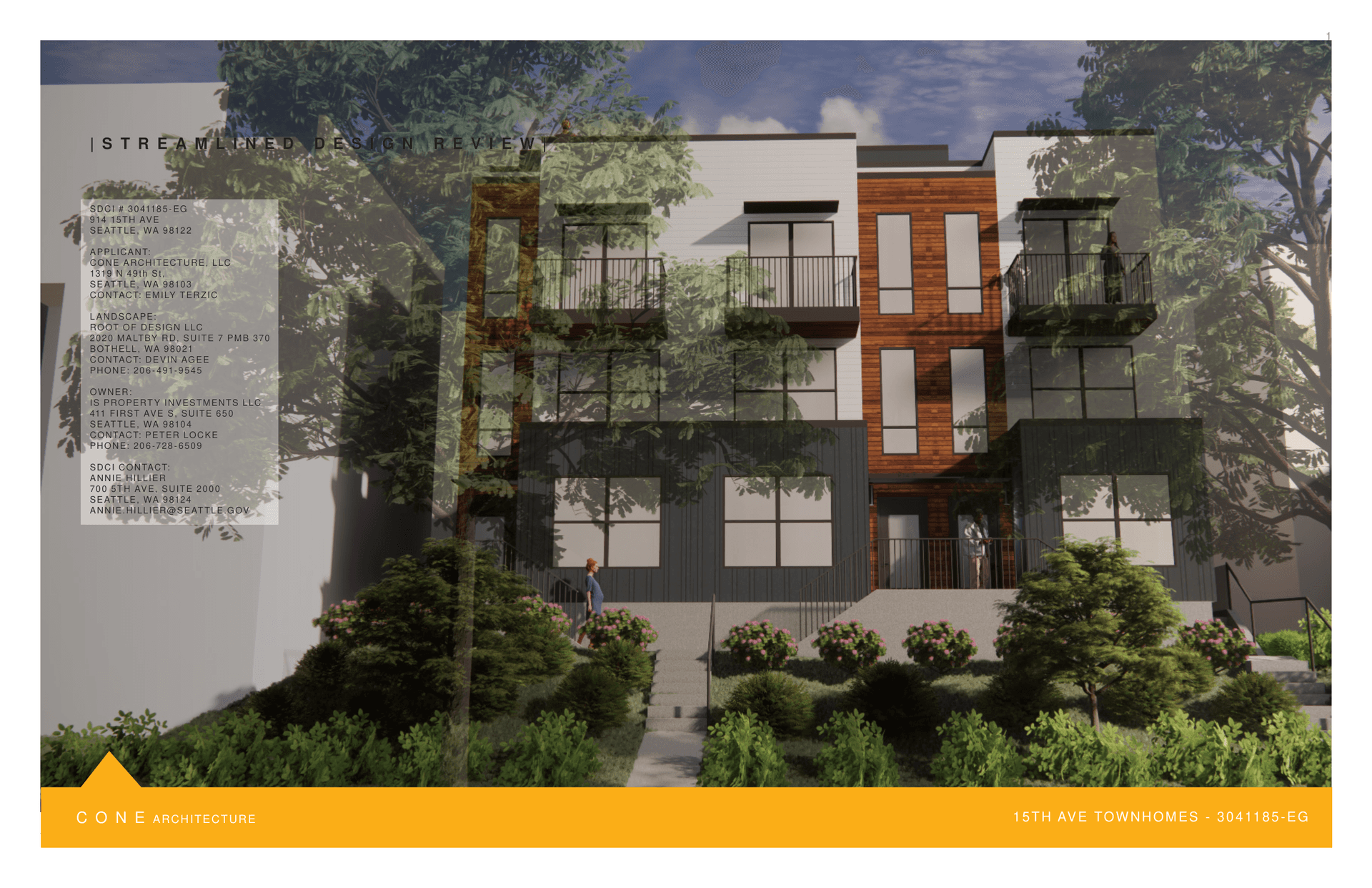 Design drawing, 914 15th Ave
