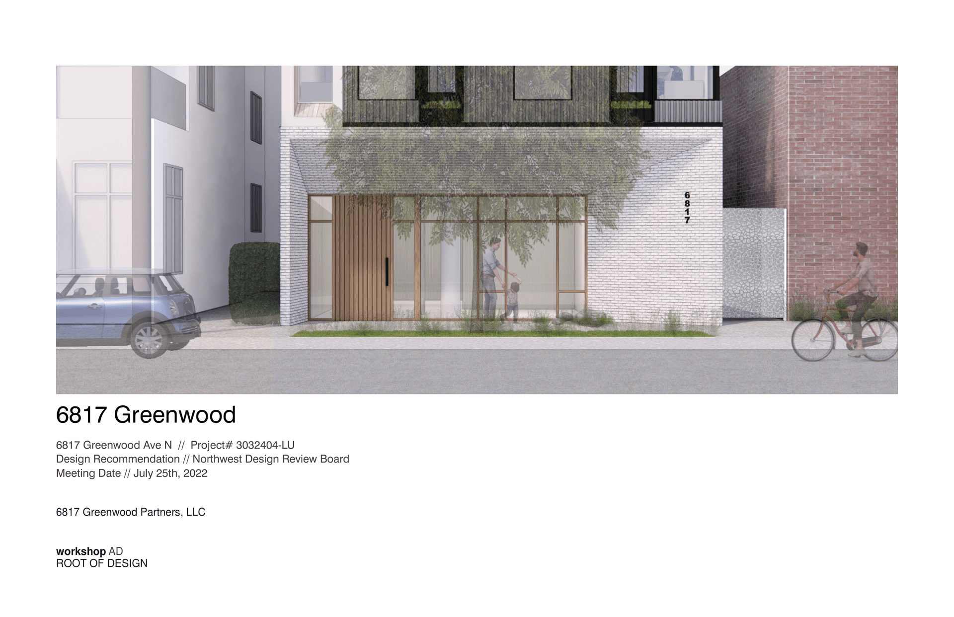 Design drawing cover for 6817 Greenwood Ave N