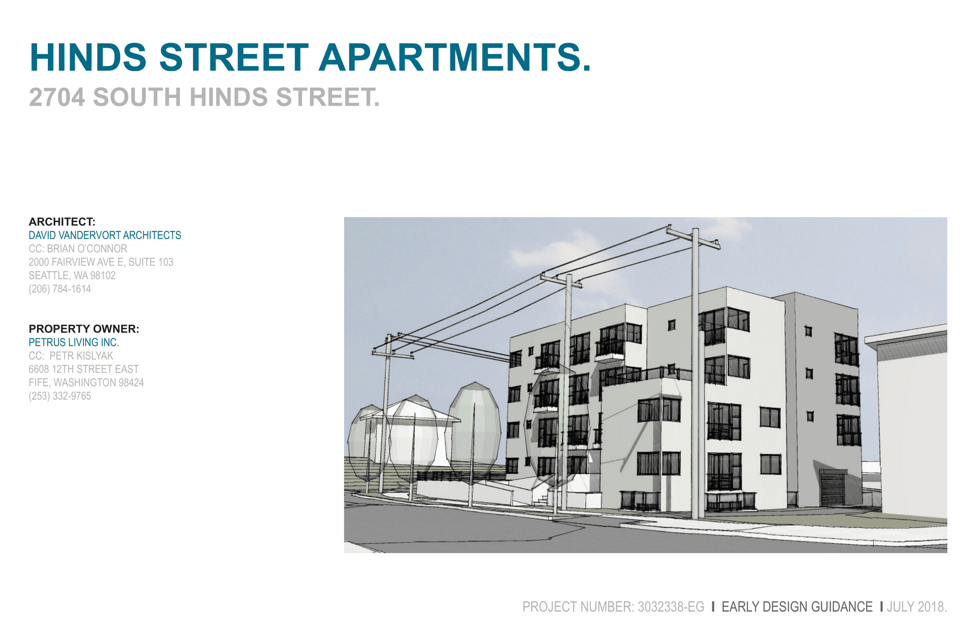 Cover drawing of 2704 S Hinds St, from its design review packet