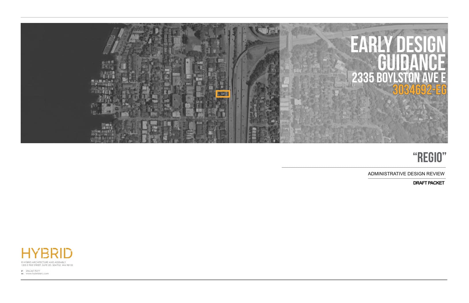 Early design guidance #3034692-EG, sheet 1 of 53