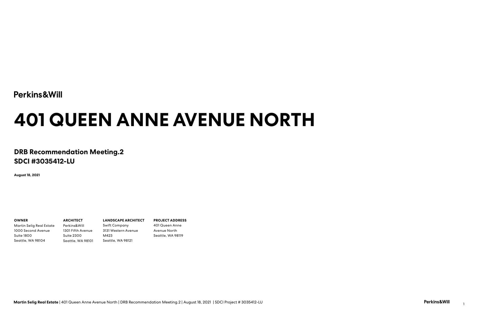 Early design guidance #3033913-EG, sheet 1 of 55