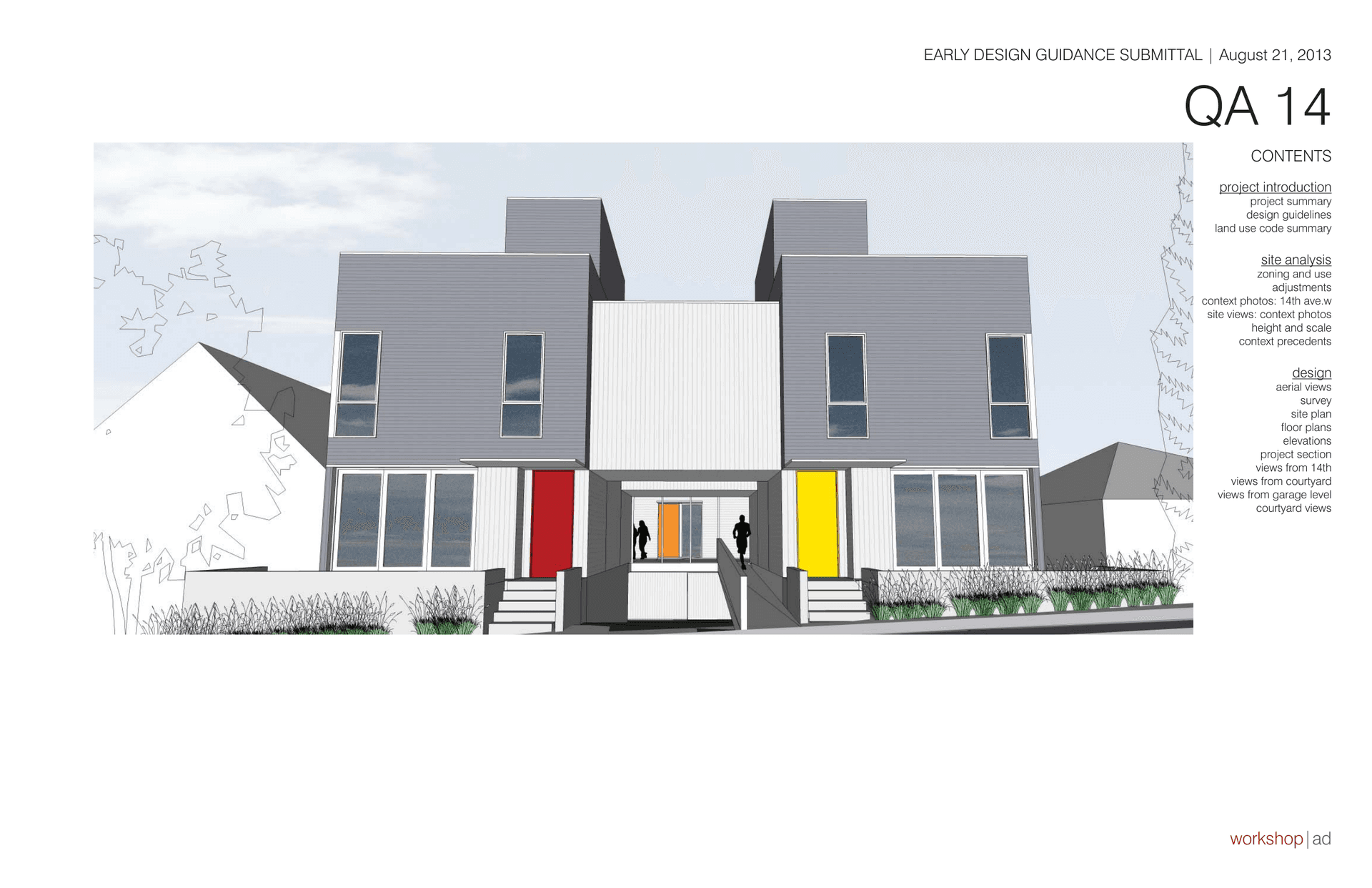 Design drawing cover for 2235 15th Ave W