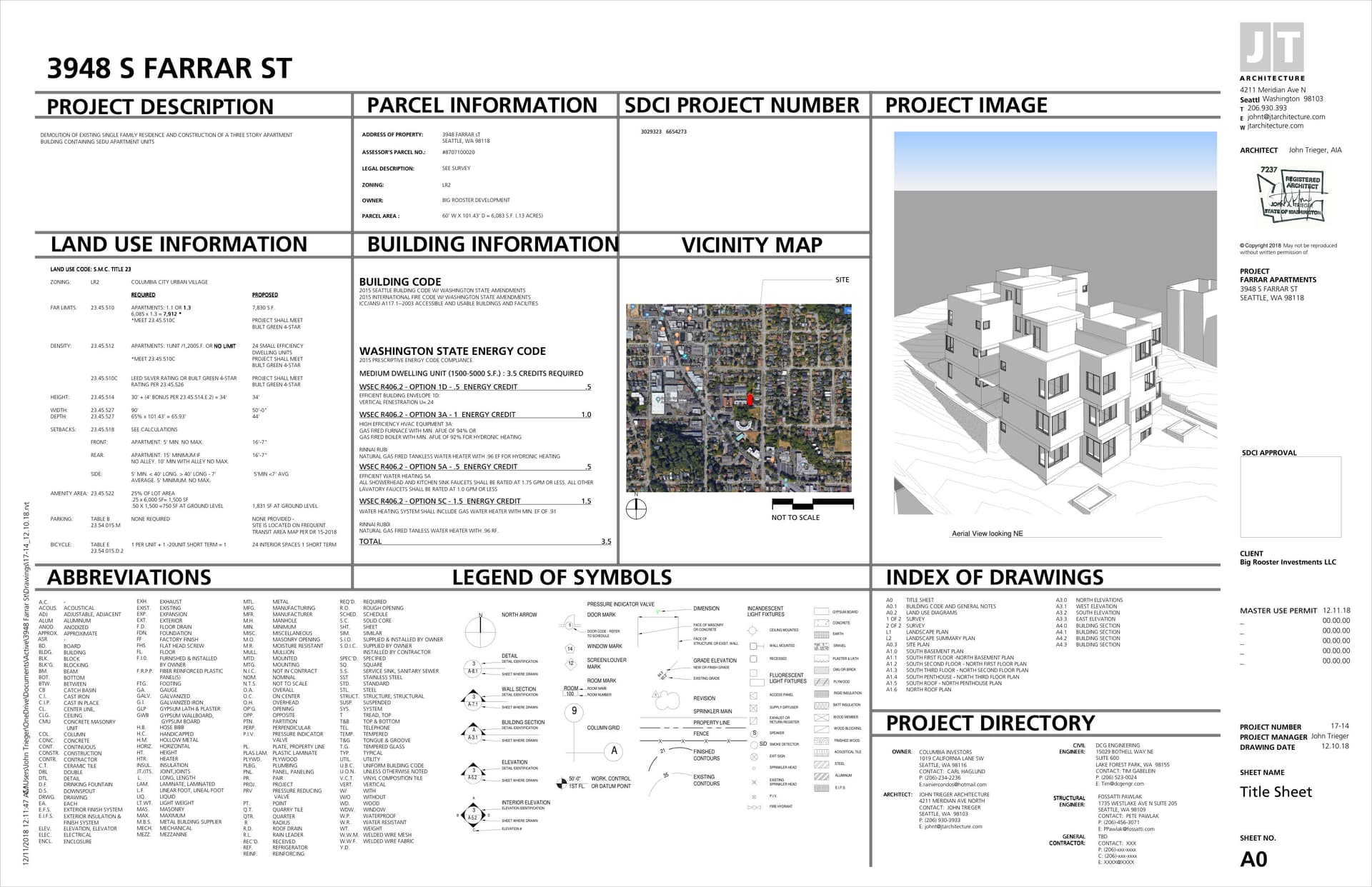 Early design guidance #3026876-EG, sheet 1 of 23