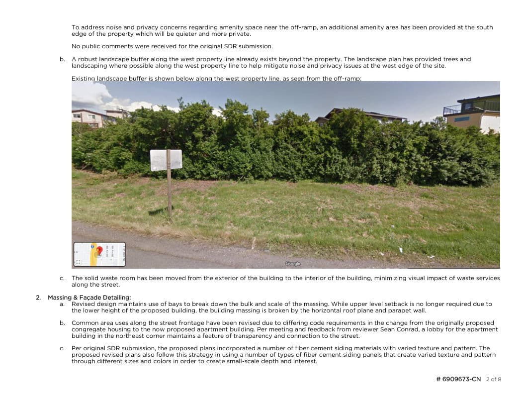 Early design guidance #3039999-EG, sheet 1 of 12