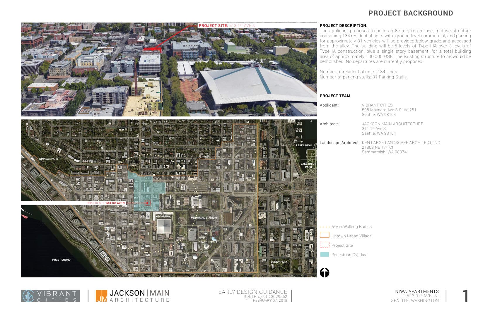 Early design guidance #3029562-EG, sheet 1 of 20