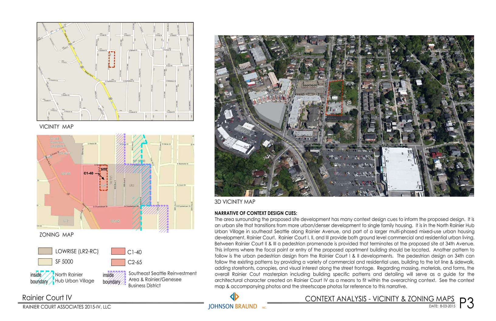 Early design guidance #3039853-EG, sheet 1 of 7