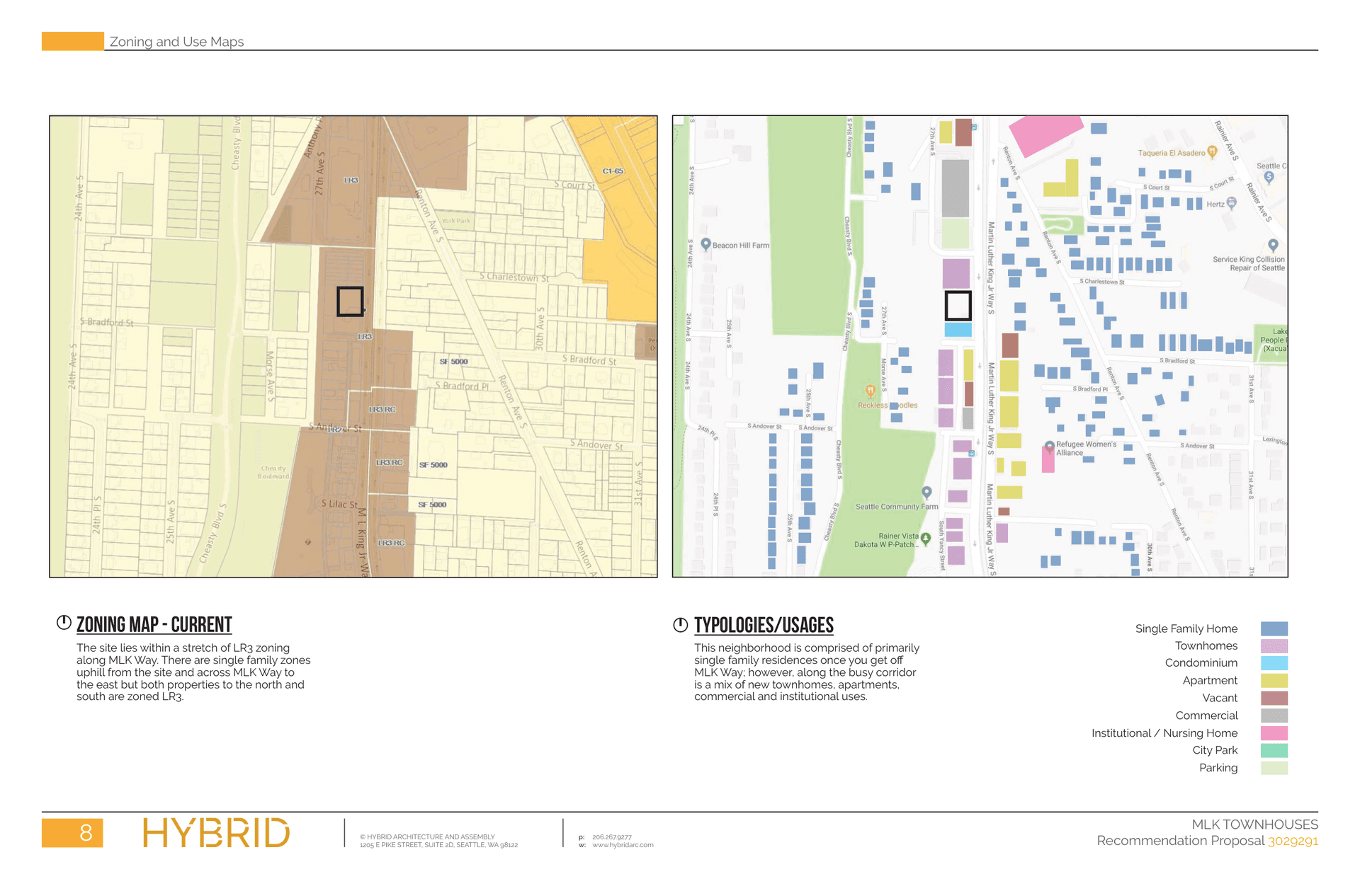 Cover drawing of 3801 M L King Jr Way S, from its design review packet