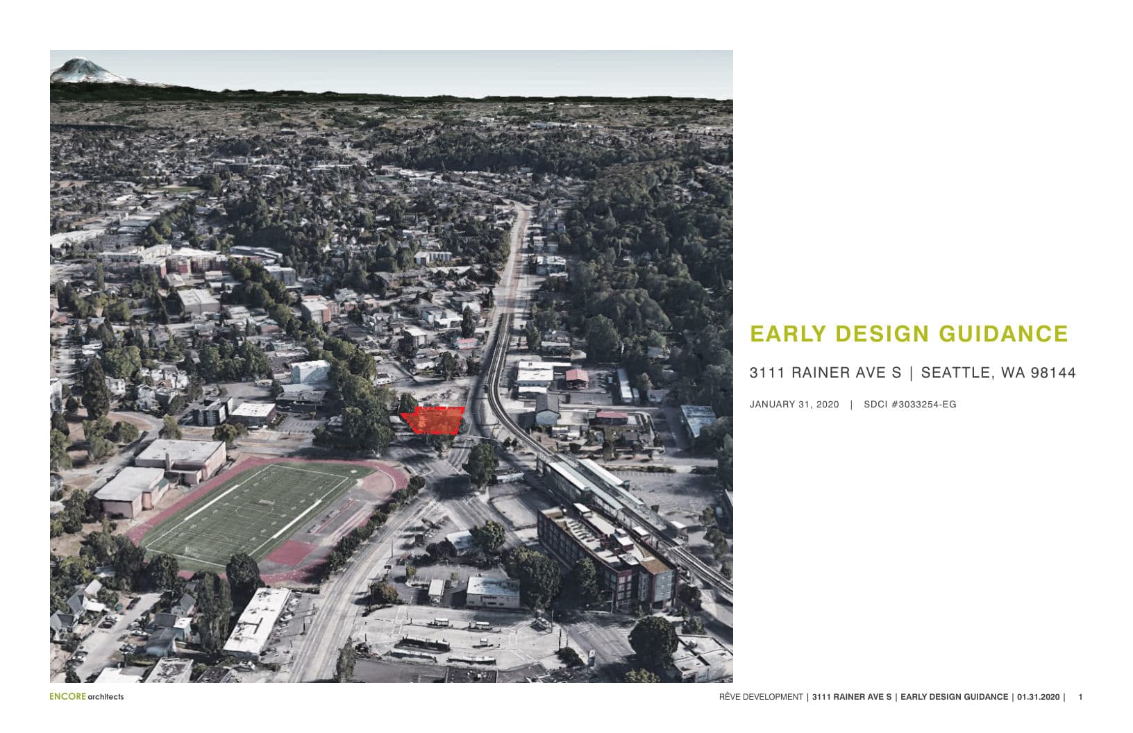 Early design guidance #3033254-EG, sheet 1 of 55