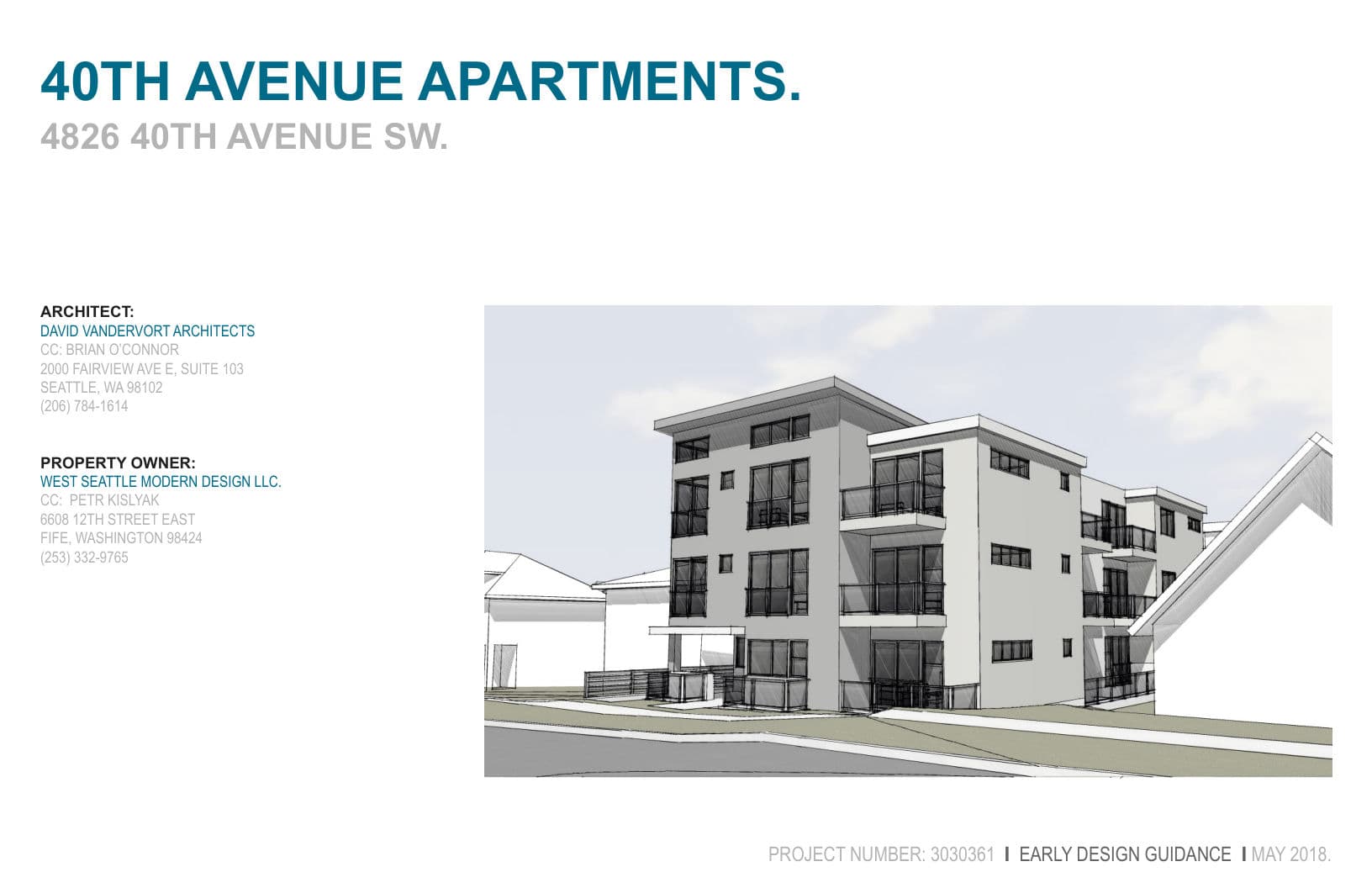 Early design guidance #3032034-EG, sheet 1