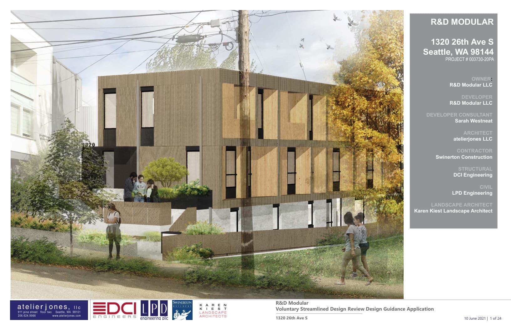 Early design guidance #3037211-EG, sheet 1 of 24
