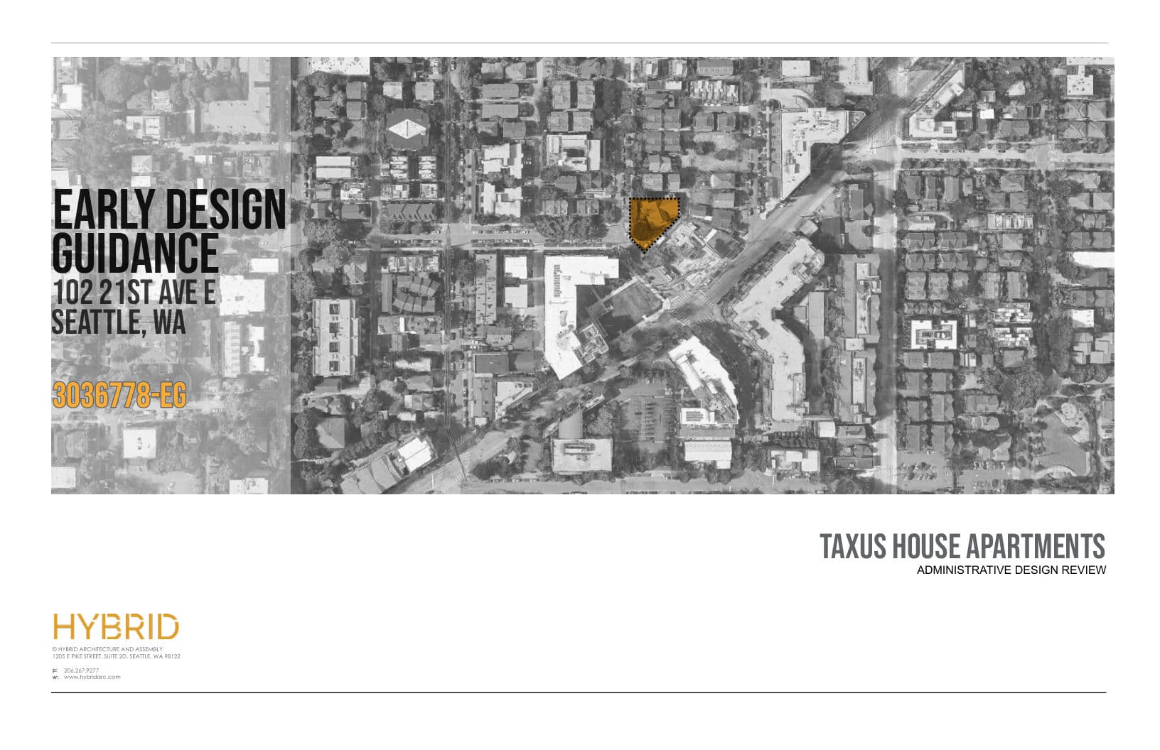 Early design guidance #3036778-EG, sheet 1 of 53