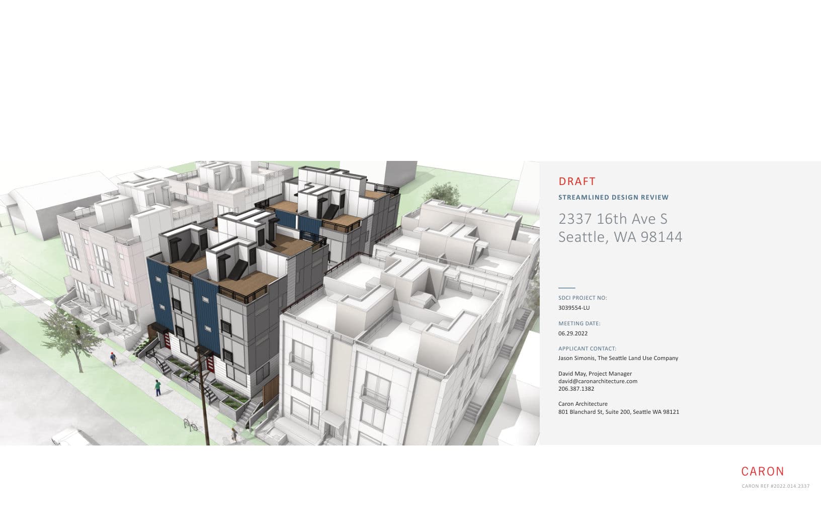 Early design guidance #3039713-EG, sheet 1 of 30