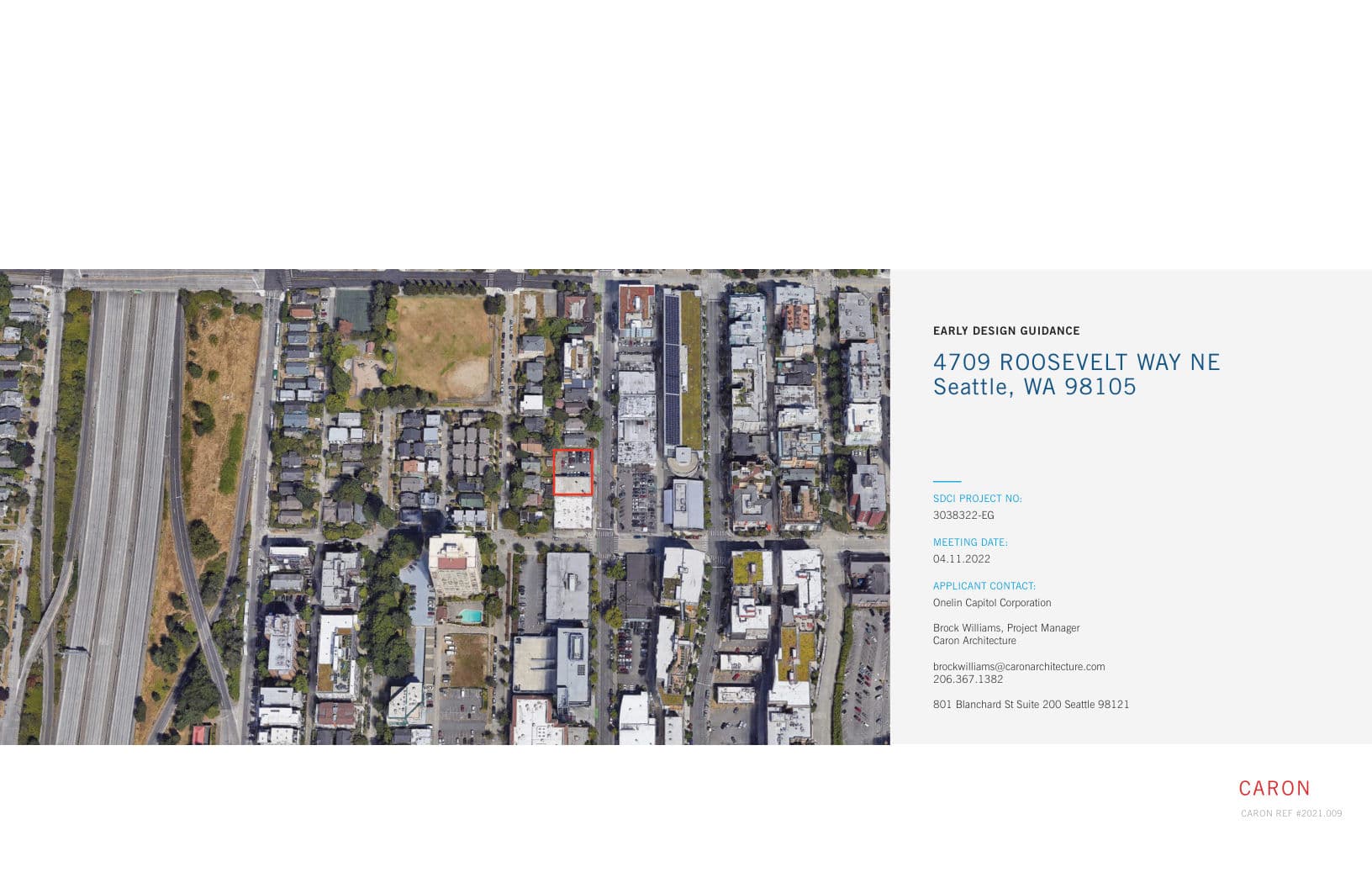 Early design guidance #3038322-EG, sheet 1 of 42