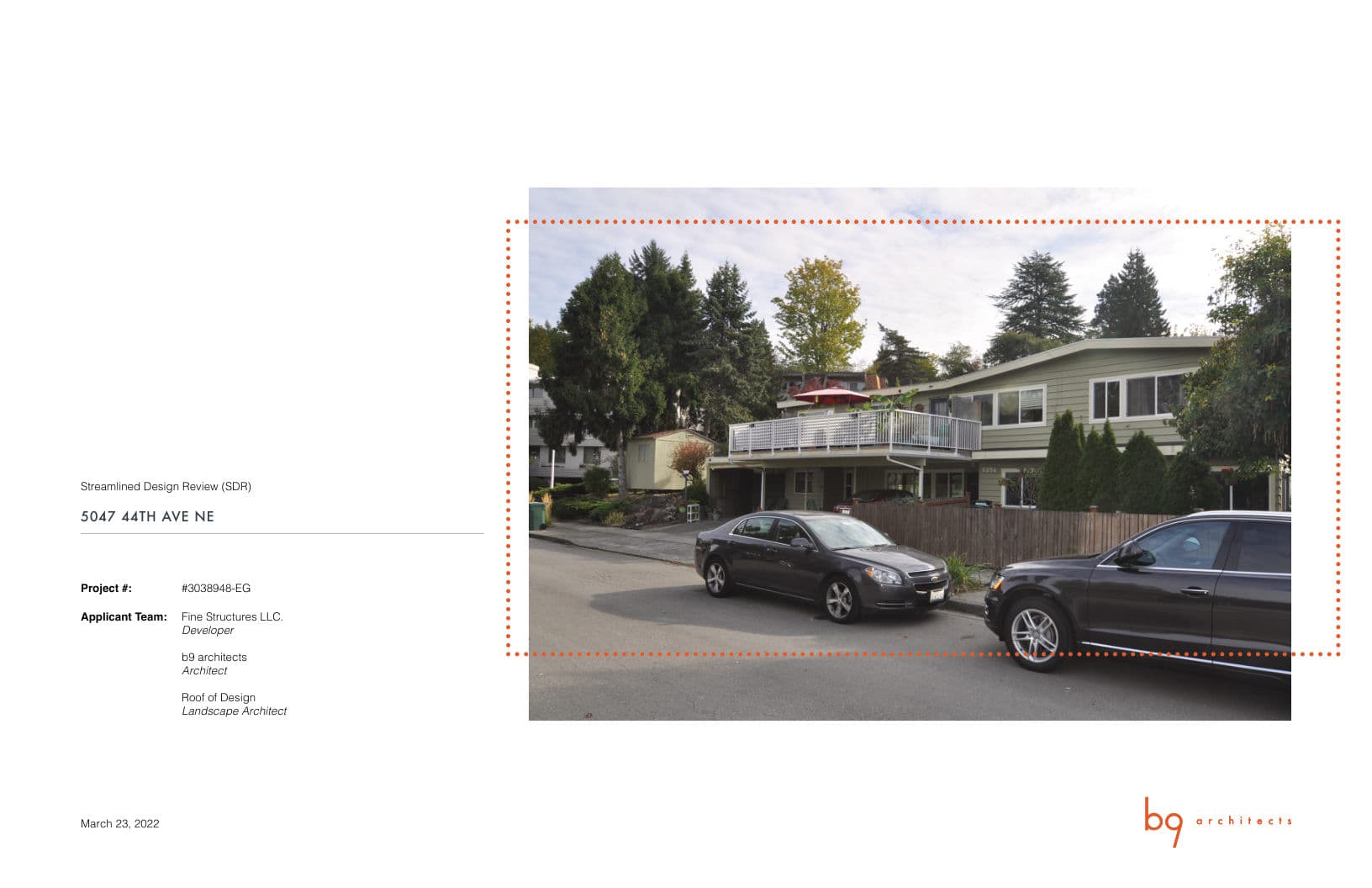 Early design guidance #3038948-EG, sheet 1