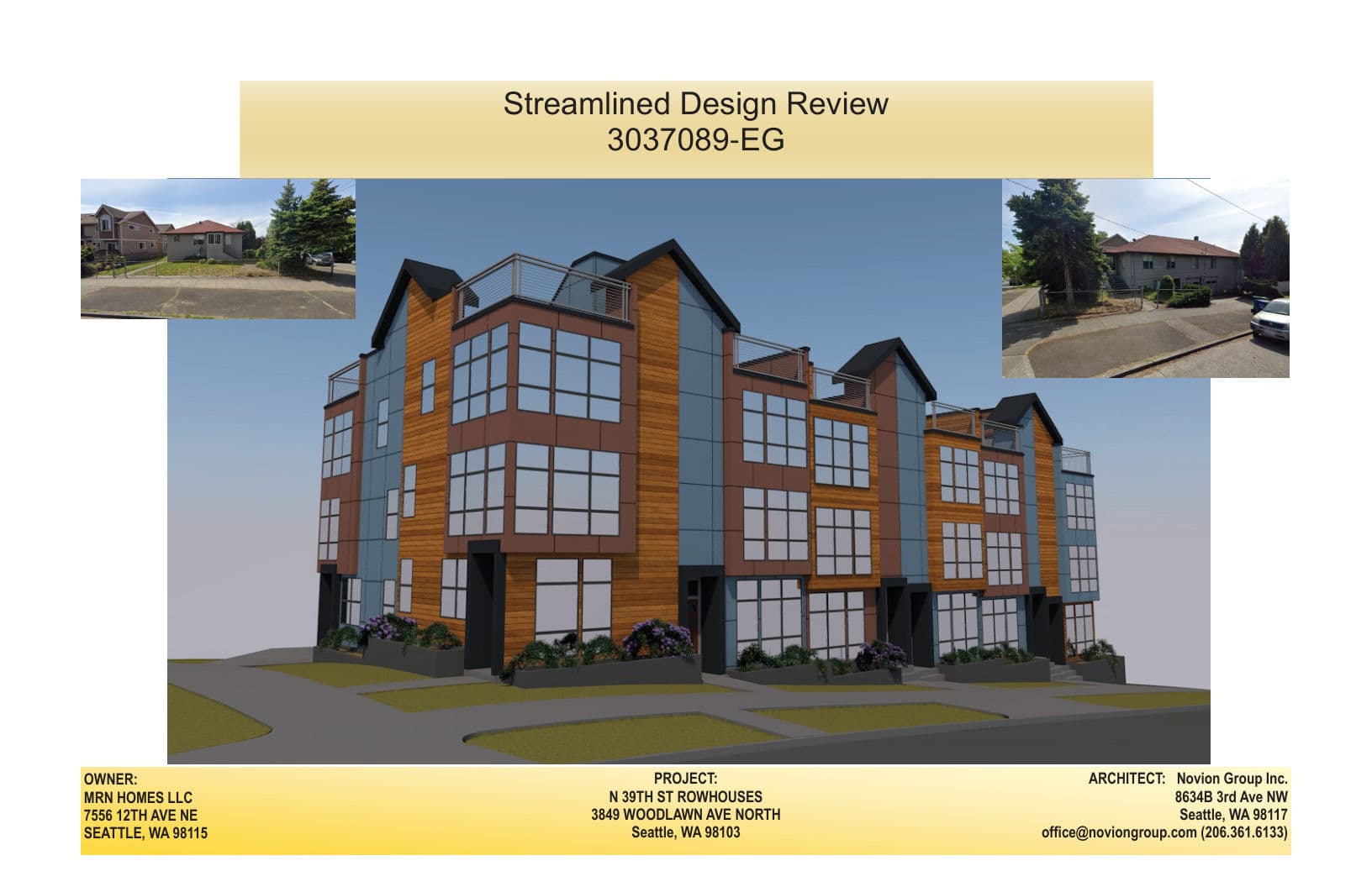 Early design guidance #3037089-EG, sheet 1 of 36