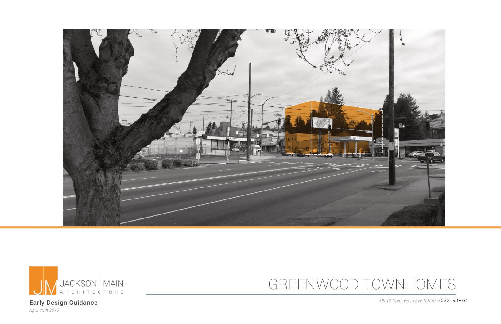 Early design guidance #3032190-EG, sheet 1 of 33