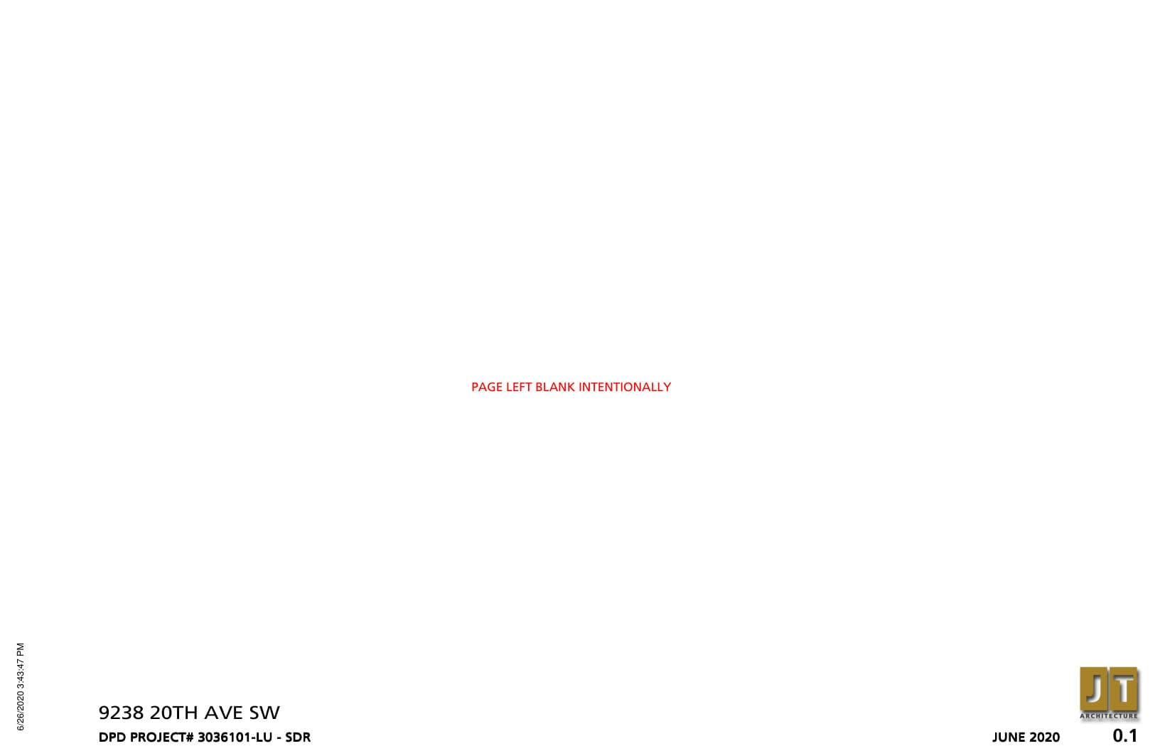 Early design guidance #3036073-EG, sheet 1 of 24