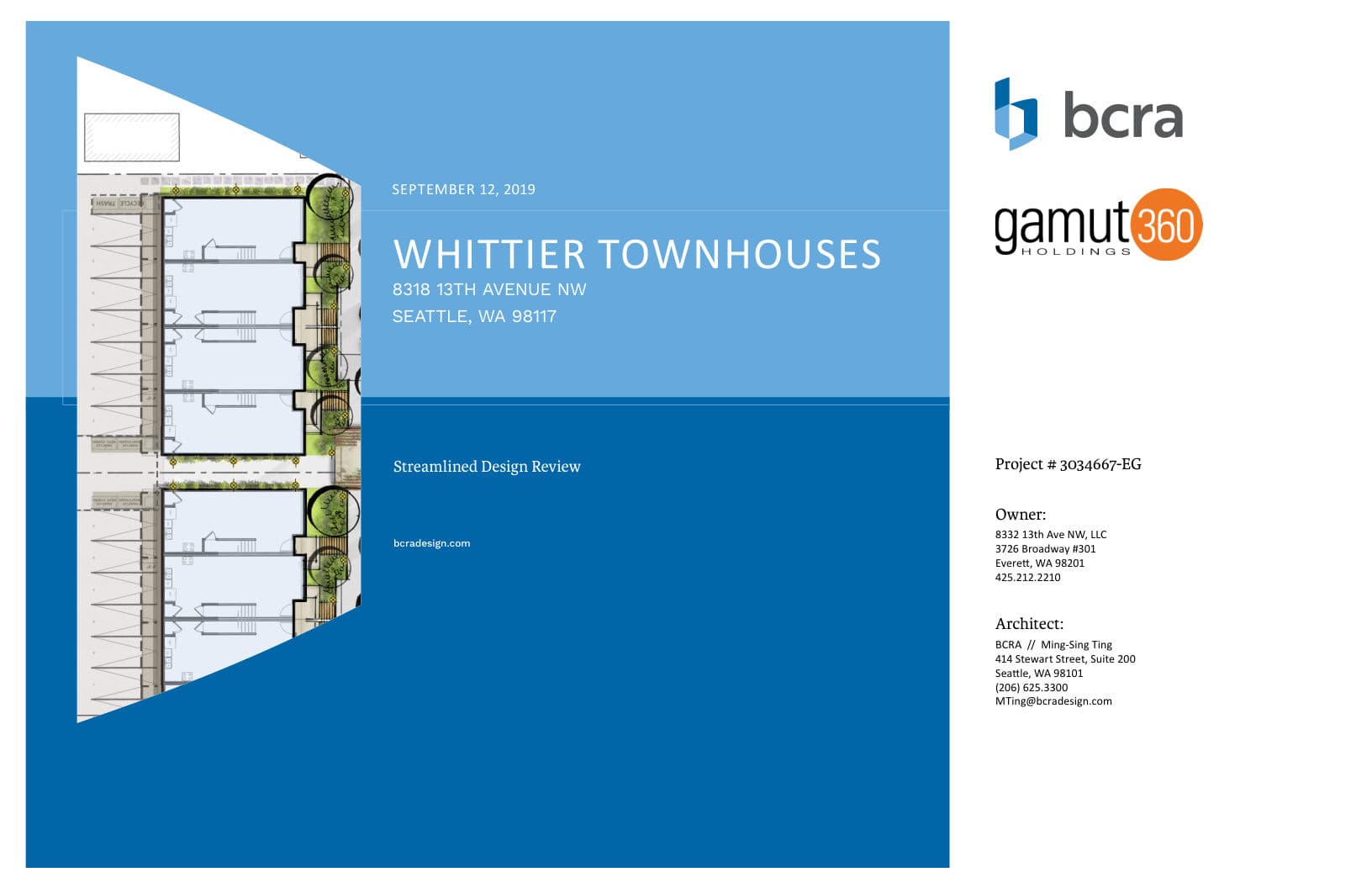 Early design guidance #3034667-EG, sheet 1 of 25