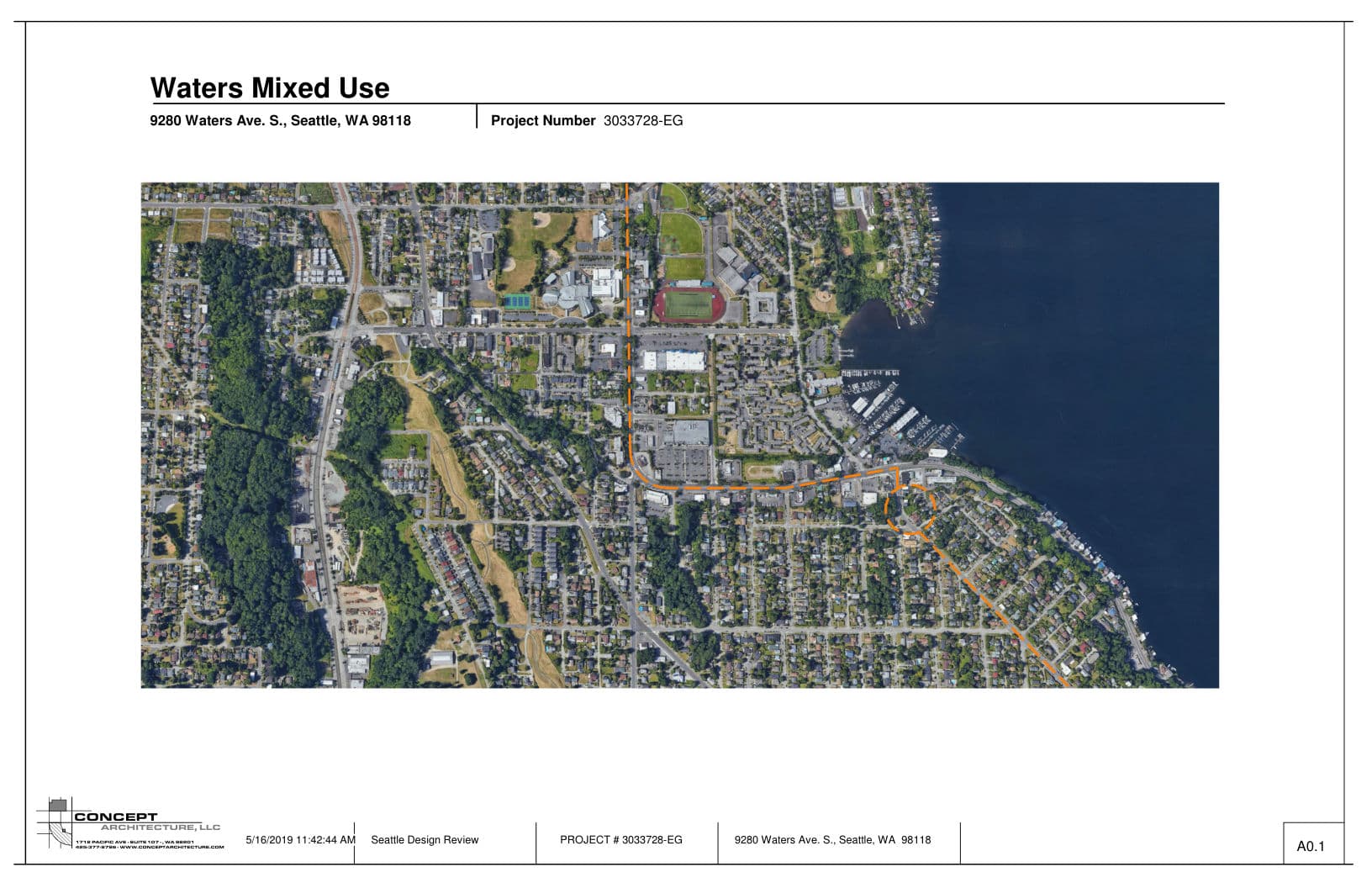 Early design guidance #3033728-EG, sheet 1 of 43