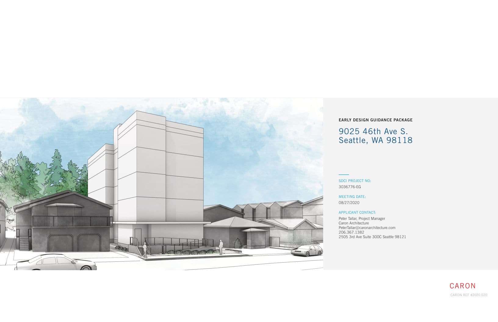 Early design guidance #3036776-EG, sheet 1 of 51