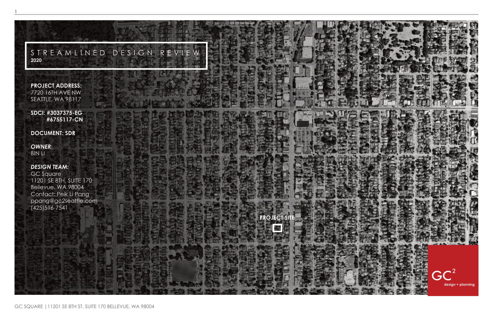 Early design guidance #3037375-EG, sheet 1 of 26