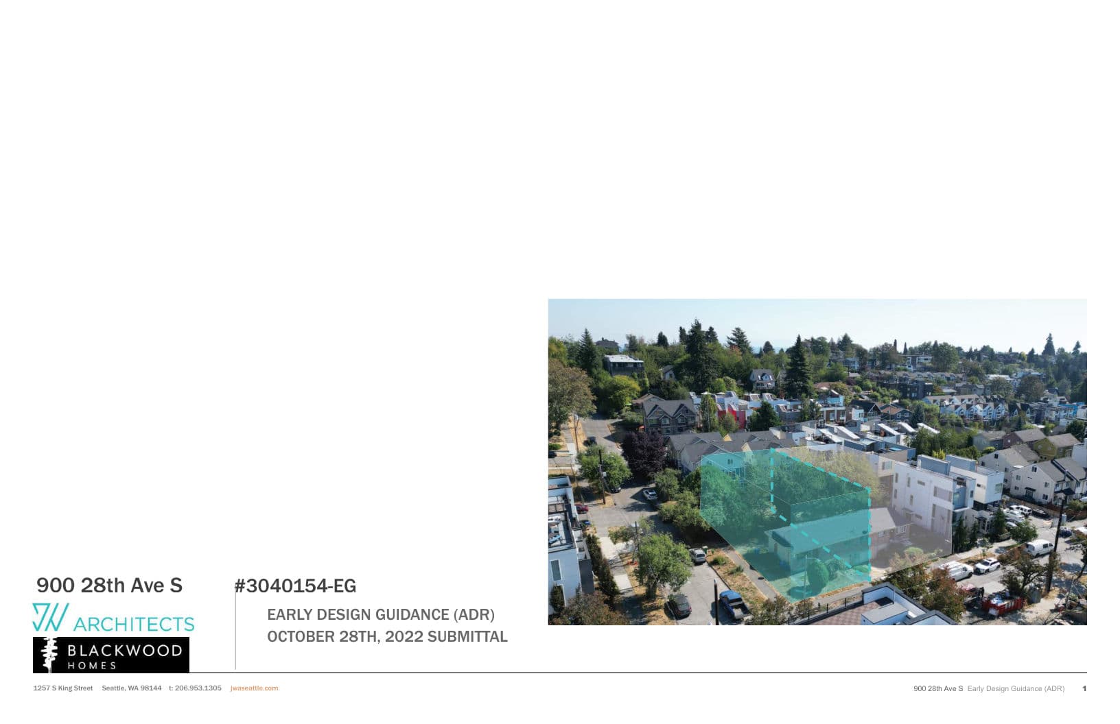 Early design guidance #3040154-EG, sheet 1