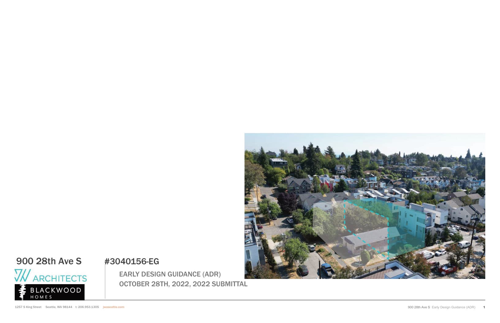 Early design guidance #3040156-EG, sheet 1