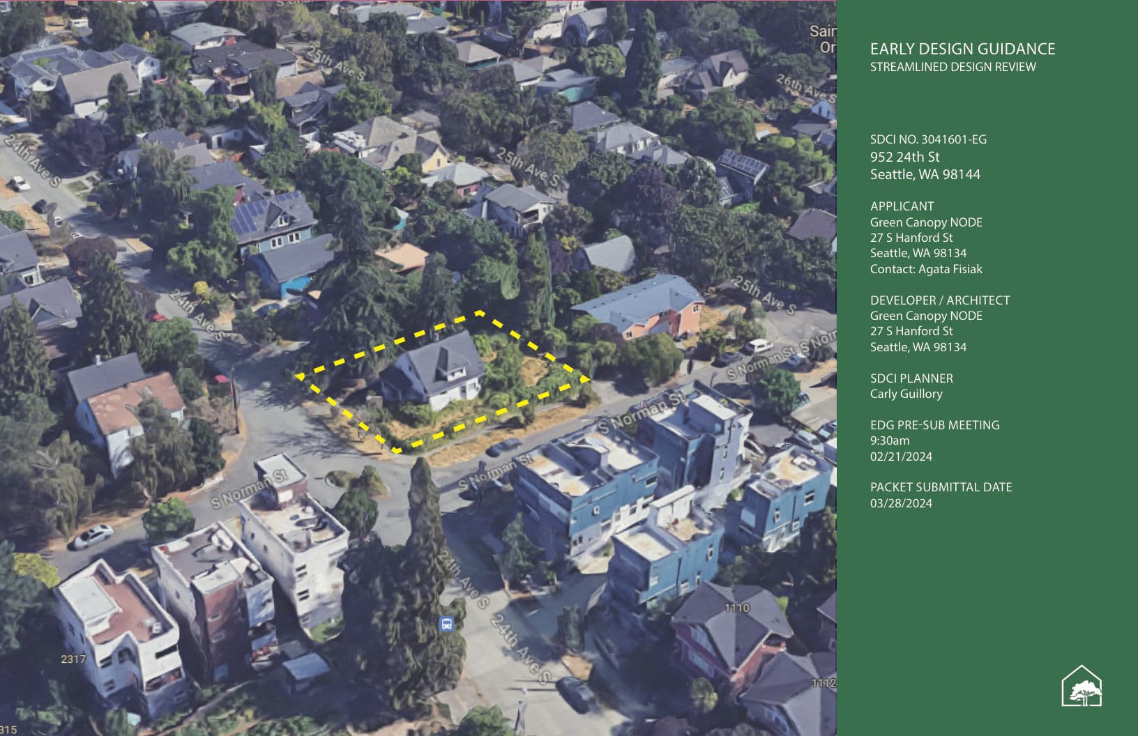Early design guidance #3041601-EG, sheet 1 of 37